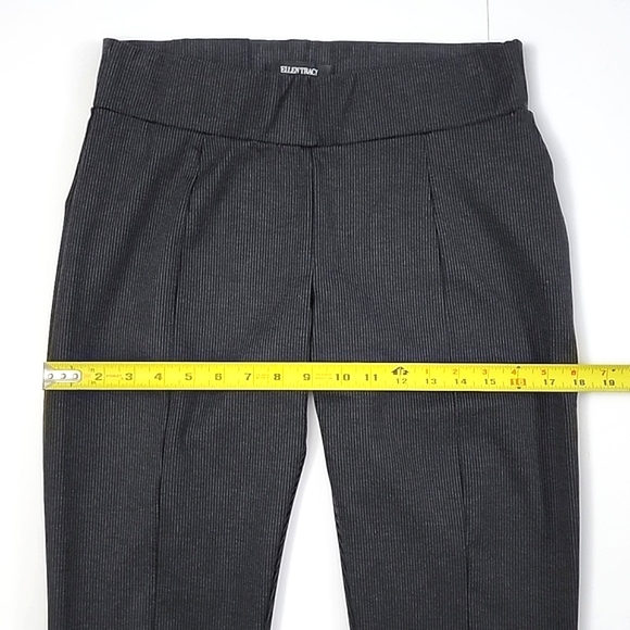 ⭐️2/ 30⭐️ Ellen Tracy Women's Black White Pin Stripes Pull On Pant Stretch Sz M - Picture 11 of 13